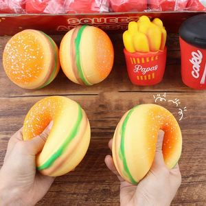 Jouet anti-stress TPR en forme de hamburger, boule musicale amusante pour enfants de 5 à 7 ans, jeu créatif à pincer avec les enfants - Product Image 1