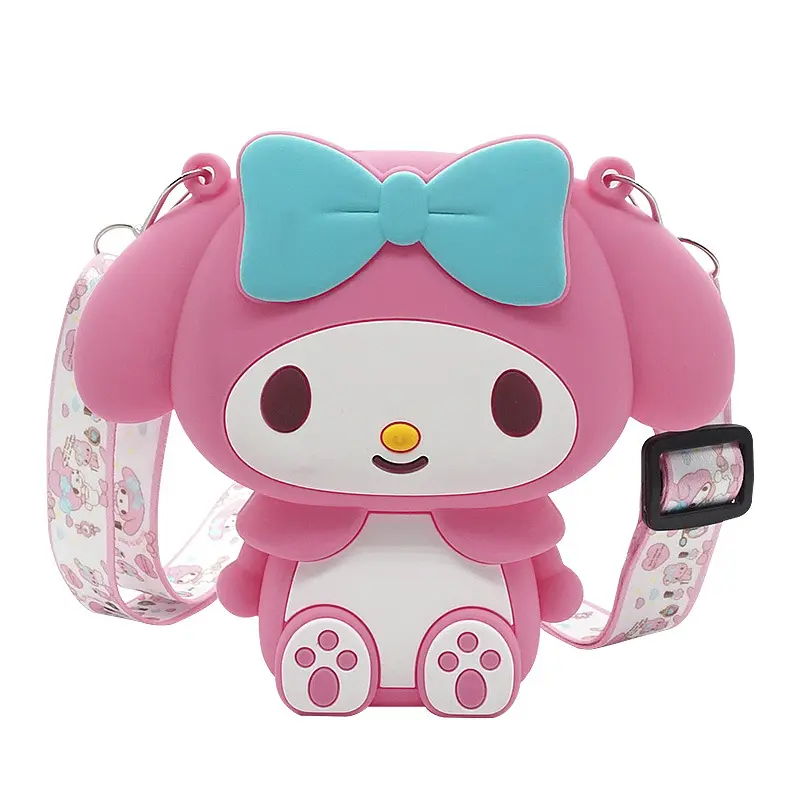 Best Selling Lovely Girl Cartoon Small Single-Shoulder Silicone Messenger Bag