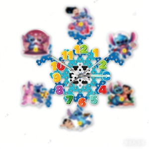 Reloj <span class=keywords><strong>de</strong></span> Bloques <span class=keywords><strong>de</strong></span> Construcción con Movimiento Silencioso, un Gran Juguete para Niños y Niñas, Ideal para Regalos <span class=keywords><strong>de</strong></span> Navidad y Halloween - Product Image 6