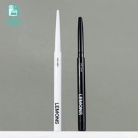 Emballage YAN, cylindre fin et long vide, personnalisé noir et blanc, tube en plastique ABS pour eye-liner liquide 0,2 g, mascara