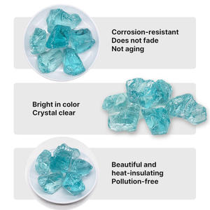 Gravier de verre transparent de qualité supérieure, pierres de verre pour foyer de jardin, échantillons gratuits disponibles pour les commandes en gros - Product Image 4
