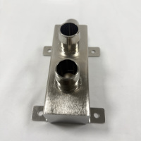Raccord de refroidissement à eau en aluminium et acier inoxydable 316, connecteur de refroidissement liquide usiné CNC, adaptateur de connecteur de refroidissement, OEM personnalisé