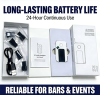 Airsense K1/H3/H3Pro/S1 Alat Uji Alkohol Napas Pengganti Breathalyzer, Sumbat Mulut untuk Tes Napas