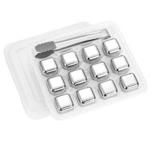 Ensemble de glaçons en acier inoxydable 304 pour vin, plaqué titane, pour whisky et vin importés, accessoire métallique - Product Image 5