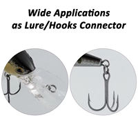 10 pièces/sac pêche anneaux fendus argent acier inoxydable haute qualité renforcer Double cercle rond Snap Pesca accessoires