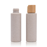 Bouteille en plastique vide pour brume fine, 100ml, 250ml, 300ml, 500ml, 16oz, ambre, blanc, transparent, pour nettoyage d'ambiance, avec pulvérisateur à gâchette en bambou