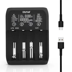 Hot sale Touch-screen Intelligent Charging Dlyfull Test charger For 3.6V/3.7VLi-ion 3.2VLiFePO4 1.2VNi-MH/Cd