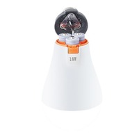 Lampes fluorescentes à DEL de 15 à 18 watts et à efficacité énergétique Base Globe E27 pour marché de nuit, camping, entrepôt, 3 ampoules à piles d'urgence