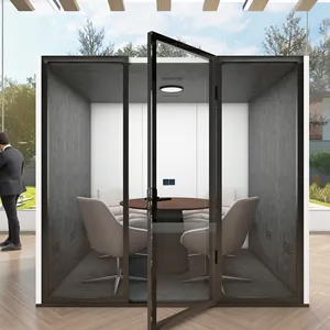 Movable Privacy Hotel Work Garden Indoor Prefab Soundproof Meeting Office Pods