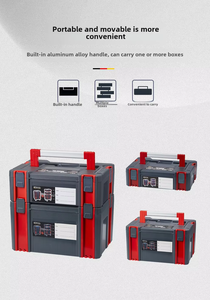 <span class=keywords><strong>Caja</strong></span> <span class=keywords><strong>de</strong></span> Belleza Multifuncional Portátil e Impermeable, <span class=keywords><strong>Caja</strong></span> <span class=keywords><strong>de</strong></span> <span class=keywords><strong>Herramientas</strong></span> <span class=keywords><strong>de</strong></span> Plástico con 7-9 Compartimentos, Capacidad <span class=keywords><strong>de</strong></span> 10-20L, Cierre <span class=keywords><strong>de</strong></span> Hebilla, Ruedas, Color Marrón - Product Image 2