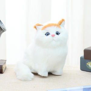 Fourrure de <span class=keywords><strong>chat</strong></span> <span class=keywords><strong>persan</strong></span>, jouet artisanal pour la maison, décoration de magasin - Product Image 3