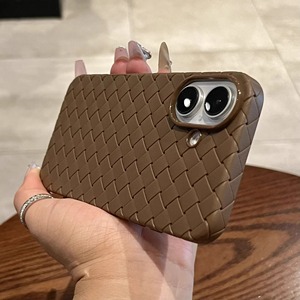 Funda Protectora para Teléfono Móvil de TPU con Textura de Cuero Tejido y Decoración In-Mold para 16/16 Pro Max, Diseño Empresarial Delgado y Resistente a Golpes - Product Image 4