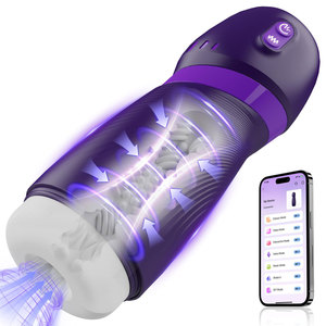 男士成人自慰器 9 种模式振动吸吮 APP 控制自动男性自慰器性玩具 - Product Image 1
