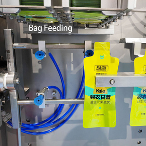 Machine d'emballage automatique de sac de jumeaux de liquide de jus de <span class=keywords><strong>prune</strong></span> de kaki de poche préfabriquée Mini machine à emballer automatique de liquide de sachet - Product Image 2