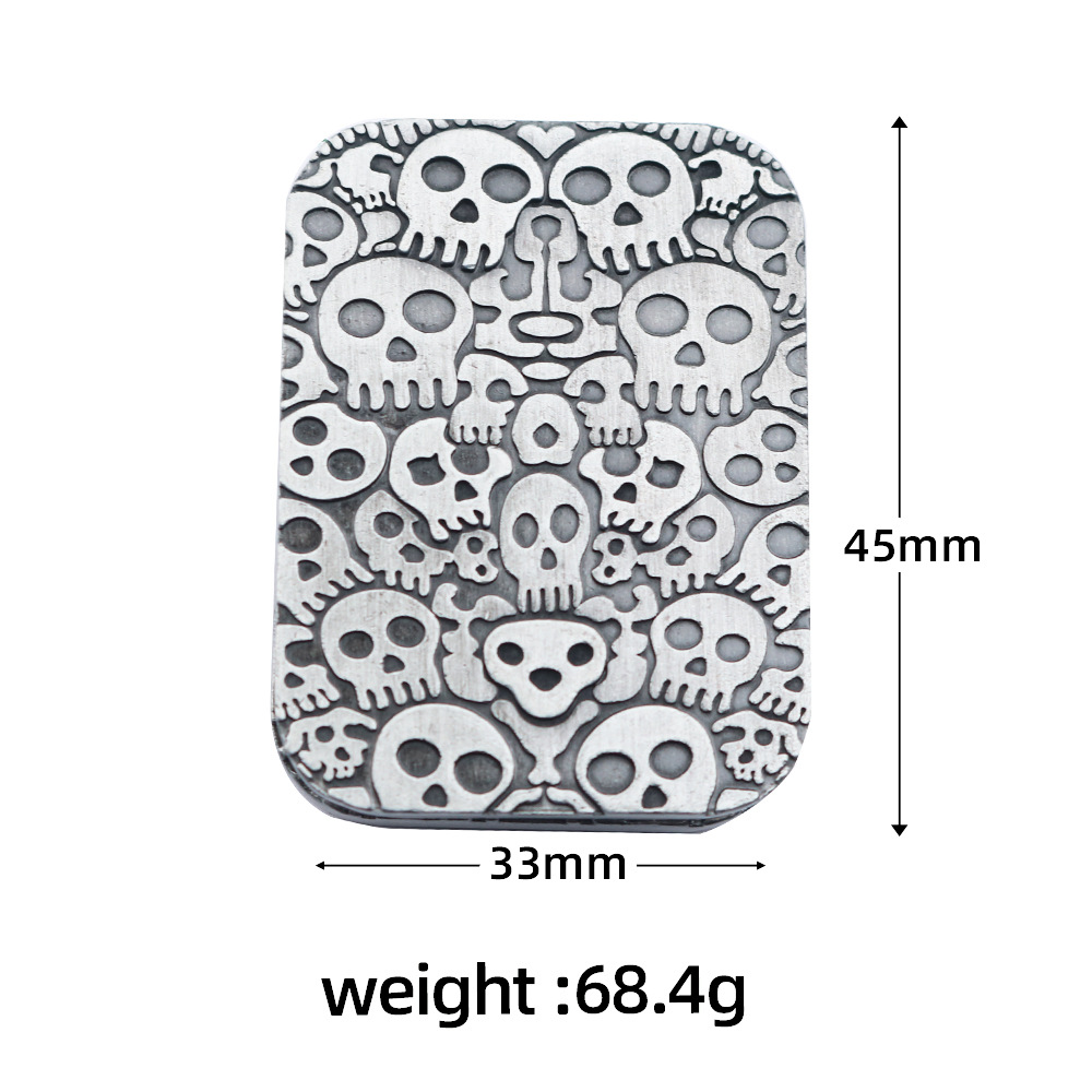 Carte poussoir crâne