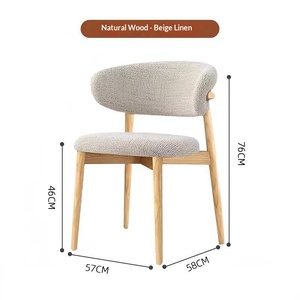 Sgabello da <span class=keywords><strong>Bar</strong></span> Moderno in Legno Massello, Sedia da Cucina in Stile Nordico Italiano, Piccola Sedia da Pranzo con Schienale, Sgabello Alto Casual per Hotel e Ristoranti - Product Image 6