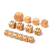 Dados de Madera Rodantes de 12-60 mm con Esquinas Redondeadas, Juego de Mesa Educativo para Niños de 5 a 7 Años