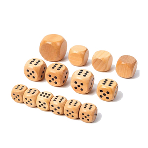 Dados de Madera Rodantes de 12-60 mm, Esquinas Redondeadas, Juego de Fiesta, Juguetes para Niños, Dados de Juego - Product Image 1