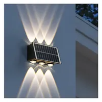 Lampe murale solaire LED extérieure étanche Villa Cour Passage Éclairage Lampe solaire de jardin LED