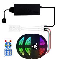 Tira de LED RGB Direccionable DC24V TM1934 2835 120 LEDs/m 10mm, Cinta de Píxeles Programable para Iluminación Ambiental de Barra o Mostrador