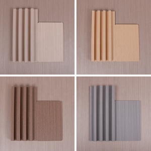 Panneau mural cannelé décoratif en bois massif composite plastique WPC - Product Image 6
