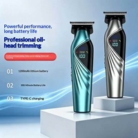 Nouvel ensemble de tondeuse à cheveux électrique domestique transfrontalier en acier inoxydable à lame oscillante, incluant tondeuse et rasoir