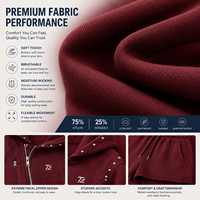 Ensemble décontracté deux pièces : short et sweat à capuche court zippé en molleton, taille élastique, en coton léger, pour femme, idéal pour l'été