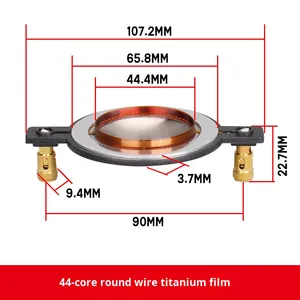 Gertsound Nhà Sản Xuất Bán Buôn Titan Phim Core Cross-Biên Giới Ccaw Loa Horn <span class=keywords><strong>Tweeter</strong></span> 34Mm 44Mm 51Mm 72Mm 75Mm Phụ Kiện - Product Image 3