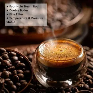 Automatique Coffee Cafetiere French Cafetière Dosette Électrique Italienne Inox Expresso Machine À Café Professionnel Commercial - Product Image 4