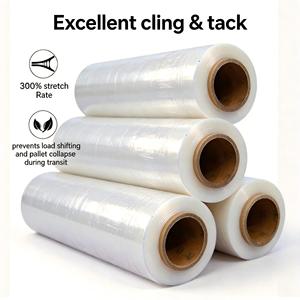 Film étirable souple pour emballage OEM ODM de 18 pouces, 1500 pieds, 7 couches, 80 gauge, pour usage en supermarché - Product Image 6