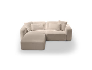 أريكة مقطعية عصرية طراز <span class=keywords><strong>2025</strong></span> من القماش الإيطالي مع مسند أقدام، أثاث منزلي لغرفة المعيشة أو الشقق أو الفنادق - Product Image 3