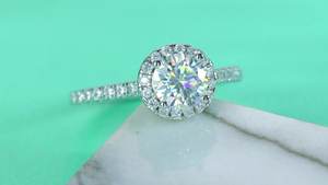 <span class=keywords><strong>Precio</strong></span> al por mayor S925 Anillo de plata pura, Anillo redondo de moissanita de corte <span class=keywords><strong>brillante</strong></span> para mujer con certificado GRA, estilo de moda - Product Image 6