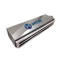Diffuseur linéaire en acier galvanisé HSW pour applications industrielles - Boîtier de plénum durable, installation facile, réglable pour CVC