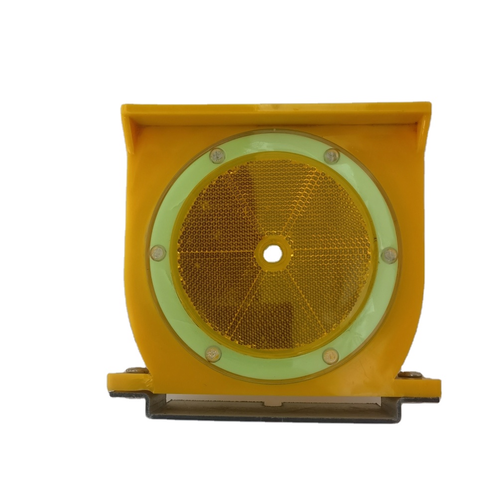Solar Outdoor Traffic Guardrail Light Horse Explosion Frequency Flash Night Contour Mark Roadblock with Plastic Material
