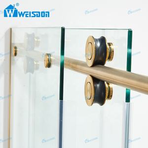Oem Odm 8Mm Gehard Glas Frameloze Schuifdeur Roestvrijstalen Badkamer Doucheruimte - Product Image 4