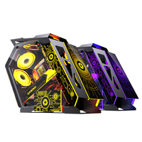 Boîtier PC vertical de taille moyenne Lovingcool OEM Factory Outlet, personnalisable avec logo, ventilateurs de refroidissement pour PC de bureau, populaire pour le gaming