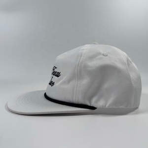 OEM Running Nylon Vert Blanc Coloré Non Structuré Bord Plat Snapback <span class=keywords><strong>Cap</strong></span> Avec Broderie amour Lettrage Personnalisé Golf Corde Chapeaux - Product Image 5