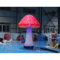 Décoration de champignon géant gonflable à LED pour événement, vente en gros pour festival