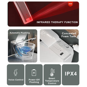 <span class=keywords><strong>Wc</strong></span> Offre Spéciale automatique S-Trap Smart <span class=keywords><strong>Wc</strong></span> avec thérapie par lampe infrarouge IR Dernières toilettes bidet intelligentes montées au <span class=keywords><strong>sol</strong></span> - Product Image 2