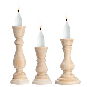 Wood Candlestick for Christmas Decor Unique Design Wooden Candle Holder for Home Hotel and Tabletop Decorative Home Decor - Product Image 1