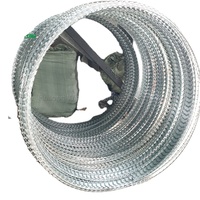 Fil de fer galvanisé, fil barbelé, fil concertina, fil rasoir croisé, longueur 300m-500m, clôture de sécurité