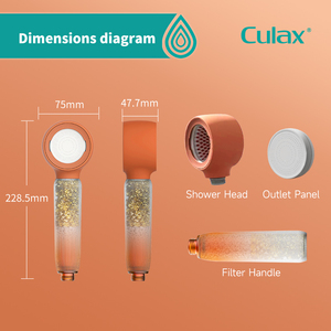 Cabezal de Ducha para el Cuidado de la Piel - Alta Presión, Flujo Suave, Anti-Obstrucción, Ahorro de <span class=keywords><strong>Agua</strong></span>, Filtros de Carbón Activado y Vitamina <span class=keywords><strong>C</strong></span>, Fácil Instalación, 1 Año de Garantía - Product Image 5