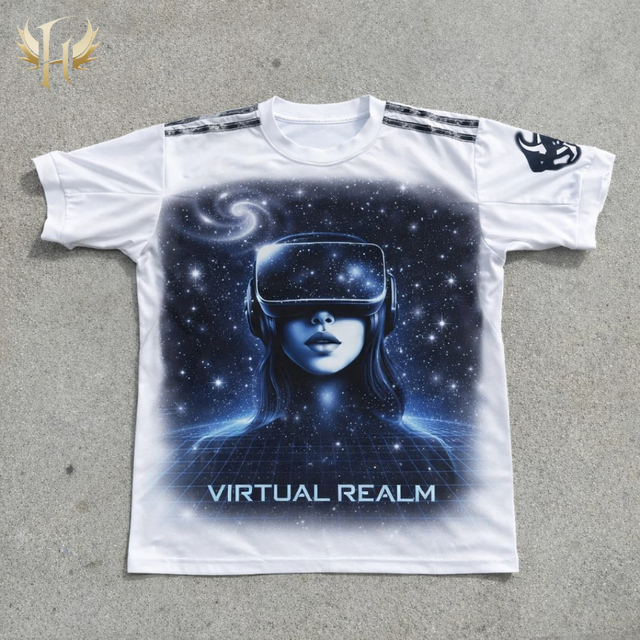 Custom Fashion Men's Graphic Tee 3D Printed Galaxy Universe Pattern Streetwear Design Brand Clothing Color Block Collar T Shirts