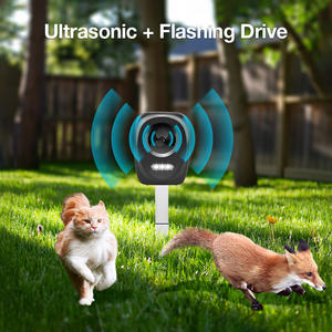 Pengusir Kucing Anjing Burung Ultrasonik Bertenaga Baterai dengan Bodi ABS Tahan Air untuk Luar Ruangan, Solid State, dan 3 Frekuensi - Product Image 3