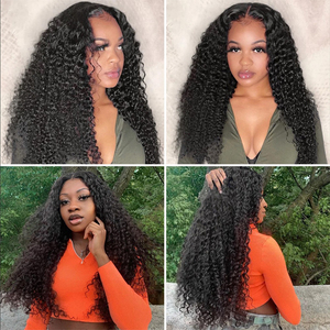 Tóc Giả Tóc Thật Chất Lượng Cao Bán Sỉ Giá Siêu Rẻ Cho Phụ Nữ Màu Đen Tóc Giả Ren Trong Suốt HD Xoăn Sóng Nước - Product Image 4