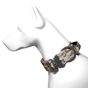 Wear Resistant Camo Print <b>Dog</b> <b>Collar</b> Nylon Webbing Soft Padded Liner Cobra Buckle Metal D Ring Adjustable Custom Available - Product Image 6