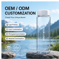 Bouteille d'eau Tritan 500 ml avec logo personnalisé, sans BPA, anti-fuite, pour le sport et les voyages, fabricant OEM