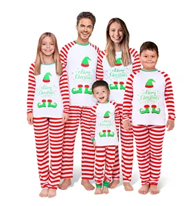 New High Quality Fashion Plus Size Red Family Set Clothes Christmas Pajamas Homewear Matching Xmas Pjs Set For Family