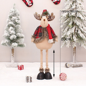 Nuevas y Adorables Decoraciones Navideñas: Muñeco de Alce a Cuadros para Escena de Escritorio, Adornos de Regalo, Muñeco Navideño de Regalo - Product Image 2