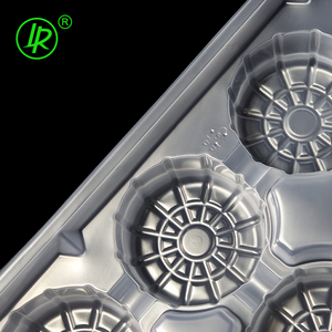 Tùy chỉnh 12 khoang Vòng cấp thực phẩm PP rõ ràng nhựa dùng một lần mochi bánh <span class=keywords><strong>container</strong></span> - Product Image 5